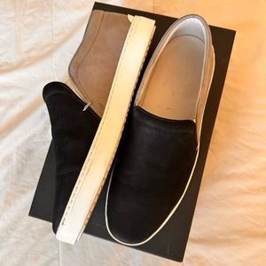 Rag and Bone slip-ons, two tone, Black and gray, 43